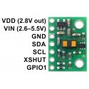 Distance sensor with voltage regulator VL53L1X, 400cm, Pololu 3415 Distance sensor with voltage regulator VL53L1X, 400cm, Pololu 3415