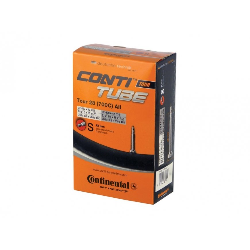 Continental 5036711 dviračio kamera „Presta“ vožtuvas 28" – 3