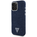 Guess Denim Triangle Logo MagSafe iPhone 16 Pro -suojakuori - Sininen Guess Denim Triangle Logo MagSafe iPhone 16 Pro -suojakuori - Sininen