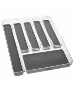 5five Simply Smart Cutlery Drawer Organizer, Container, 6 Compartments, 40 x 32 cm