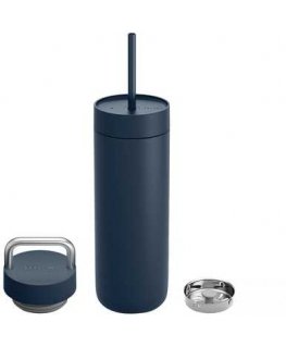 Fellow - Carter 2-in-1 -jäähdytinsetti - lämpömuki + 2 kantta, kivensininen 591 ml