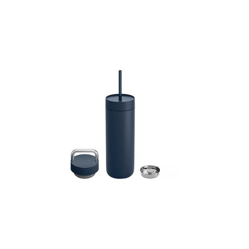 Fellow - Carter 2-in-1 -jäähdytinsetti - lämpömuki + 2 kantta, kivensininen 591 ml