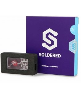 Soldered 2 Inkjet Board with Housing and Battery – 2.13 Inch 212x104 Pixel E-Paper Display – ESP32 – for Arduino – Soldered 3332