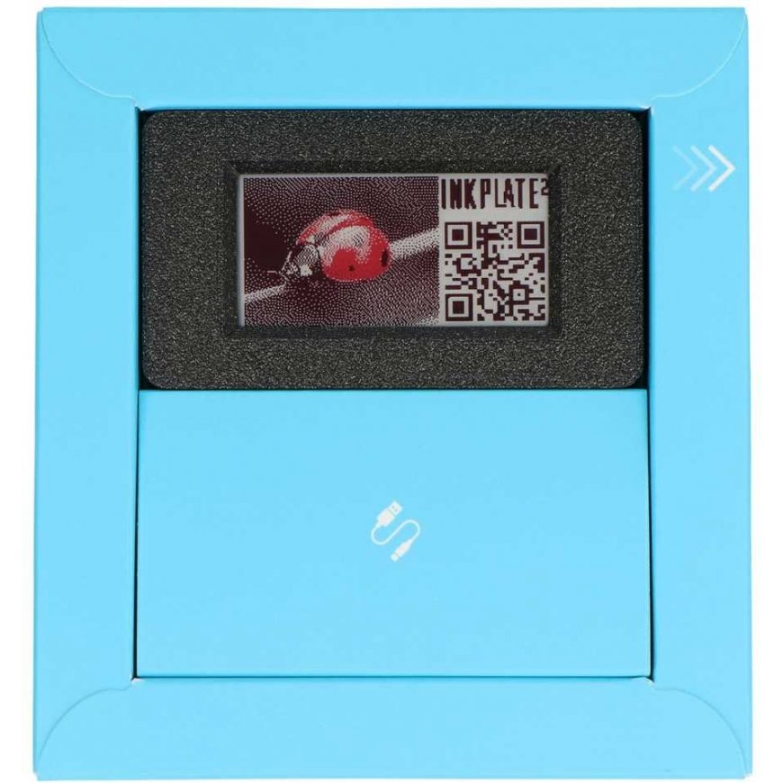Soldered 2 Inkjet Board with Housing and Battery – 2.13 Inch 212x104 Pixel E-Paper Display – ESP32 – for Arduino – Soldered 3332 – 4