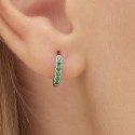 Brosway Silver hoop single earring Fancy Life Green FLG80 Brosway Silver hoop single earring Fancy Life Green FLG80