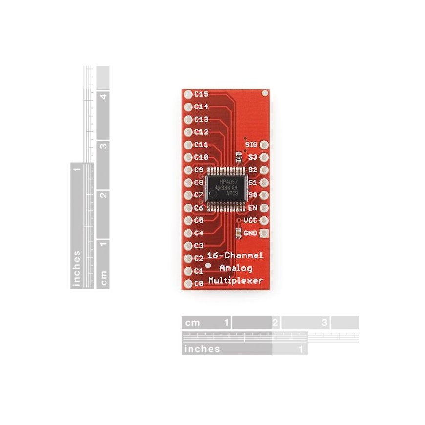 SparkFun CD74HC4067 Analog/Digital Multiplexer Module - 16 Channels – 4