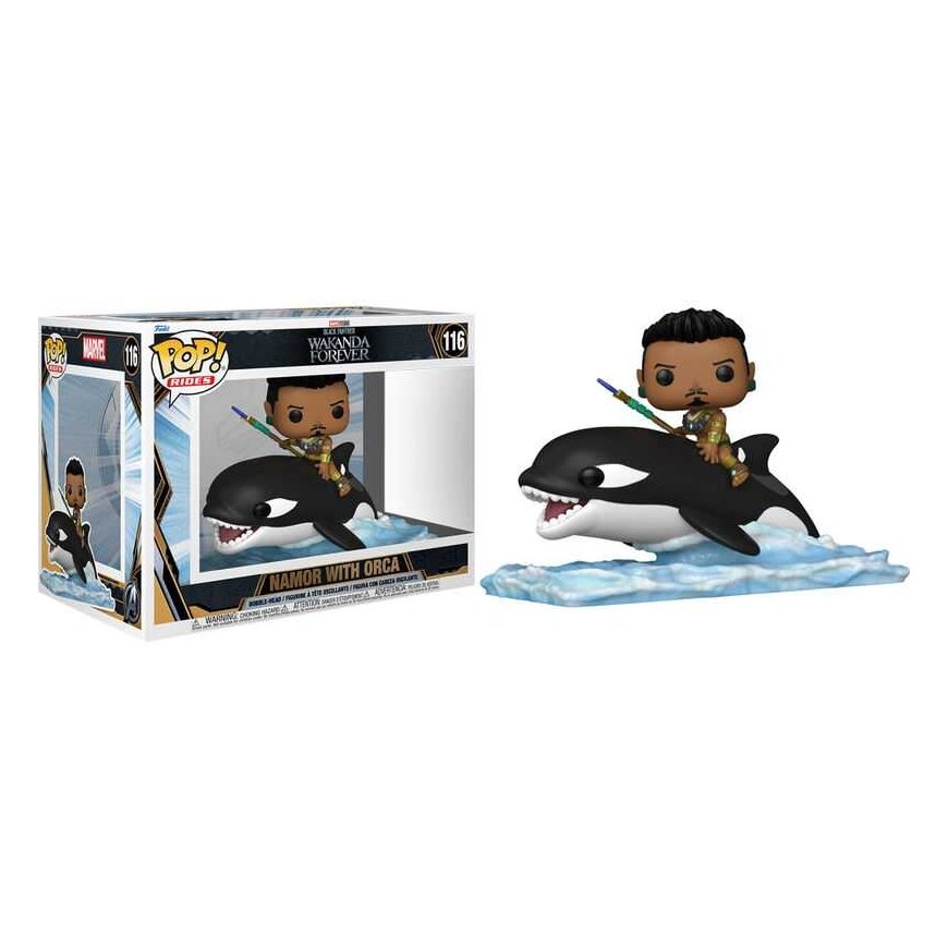 Funko POP Ride SUPDLX: BPWF S2- Namor with Orca – 2