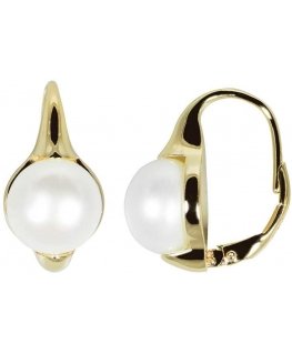 Jwl Luxury Pearls Gold-plated earrings with real pearls JL0532