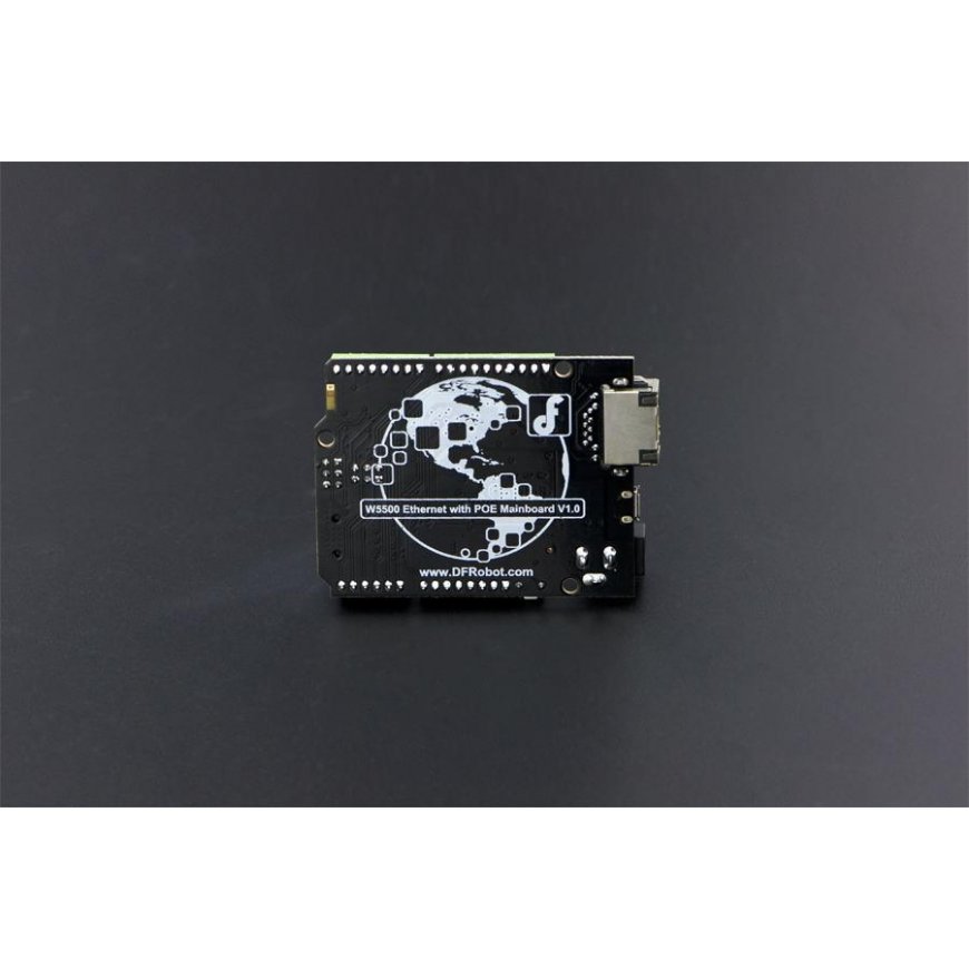 DFRobot modulis W5500 Ethernet + PoE, suderinamas su Arduino – 3