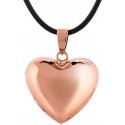 Mummy Bell Minimalist pendant with copper bell Heart RSM Mummy Bell Minimalist pendant with copper bell Heart RSM