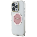 Dėklas Guess IML Metal Colored Circle Classic Logo MagSafe do iPhone 16 Pro rožinė Dėklas Guess IML Metal Colored Circle Classic Logo MagSafe do iPhone 16 Pro rožinė