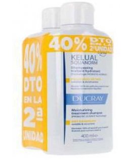 Ducray KELUAL SQUANORM Shampoo for dry dandruff pack 2 x 400 ml