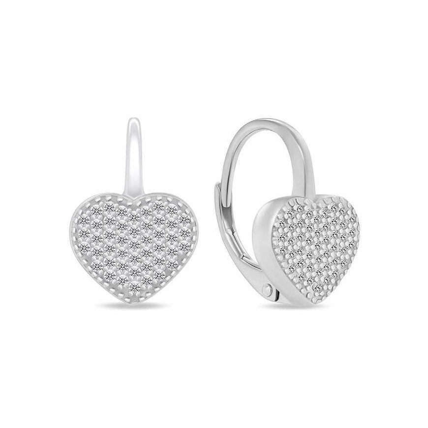 Brilio Silver Brilio Silver Playful silver heart earrings LME251
