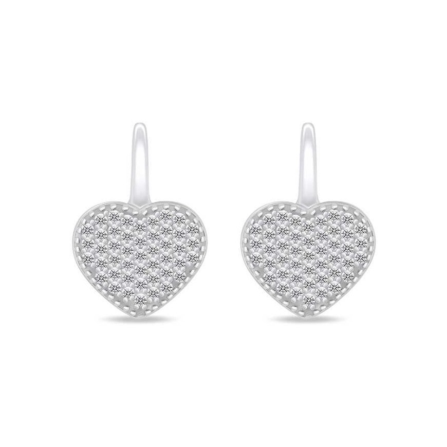Brilio Silver Brilio Silver Playful silver heart earrings LME251 – 2