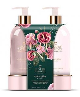 Grace Cole Rose & Peony moisturizing hand care gift set 2 pcs rankų kremas