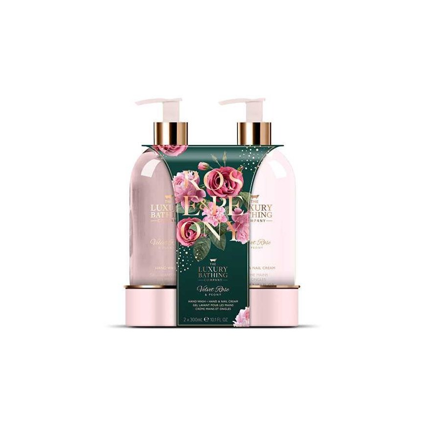 Grace Cole Rose & Peony moisturizing hand care gift set 2 pcs hand cream