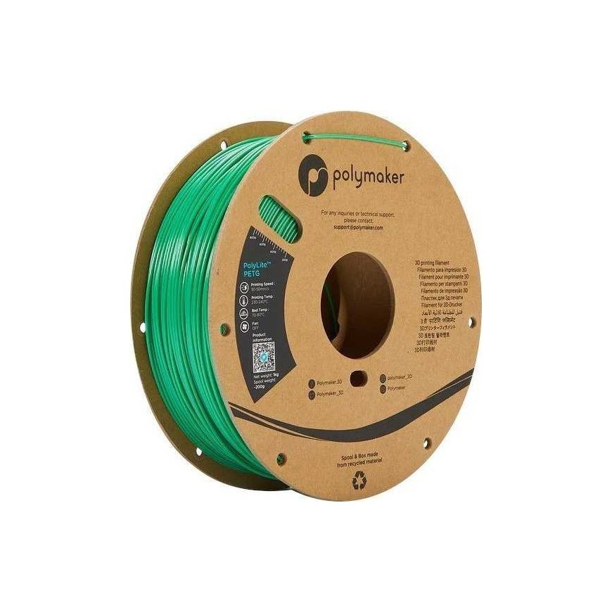 Polymaker PolyLite PETG - 1kg - 1.75mm - Green – 4