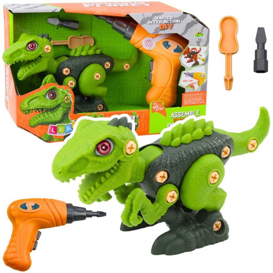 Lean Toys Dinosaurus Kääntyvä Vihreä Pora DIY – 2