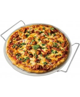 KAMIEŃ DO PIECZENIA PIZZY KORDIERYTOWY 33CM + STOJAK KLAUSBERG KB-7788