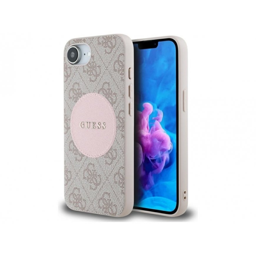 Case Guess 4G Circle Classic Logo MagSafe for iPhone 16e