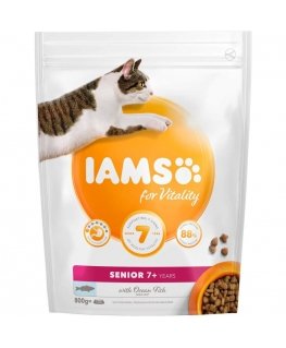 Sausā barība kaķiem - IAMS CAT SENIOR OCEAN FISH, 800 gr