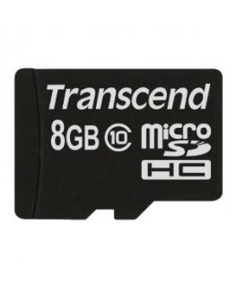 Transcend TS8GUSDC10 muistikortti 8 GB MicroSDHC NAND Luokka 10