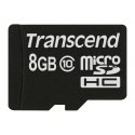 Transcend TS8GUSDC10 atminties kortelė 8 GB MicroSDHC NAND Klasės 10 Transcend TS8GUSDC10 atminties kortelė 8 GB MicroSDHC NAND Klasės 10