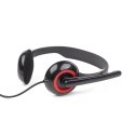 Gembird MHS-002 headphones/headset Wired Head-band Calls/Music Black, Red Gembird MHS-002 headphones/headset Wired Head-band Calls/Music Black, Red