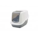 Savic Nestor Cat Hooded litter box Grey, White