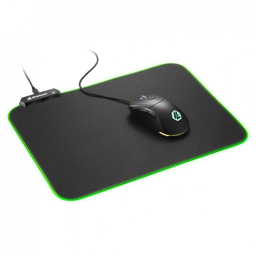 Sharkoon 1337 RGB V2 Gaming Mat Gaming mouse pad Black – 5
