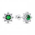 Brilio Silver Brilio Silver Decent silver earrings with cubic zirconia Flowers EA577WG Brilio Silver Brilio Silver Decent silver earrings with cubic zirconia Flowers EA577WG