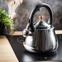 Kettle STALOWY NA GAZ 2.8L INDUCTION TRADYCYJNY KLAUSBERG KB-7776 Silver BŁYSZCZĄCY