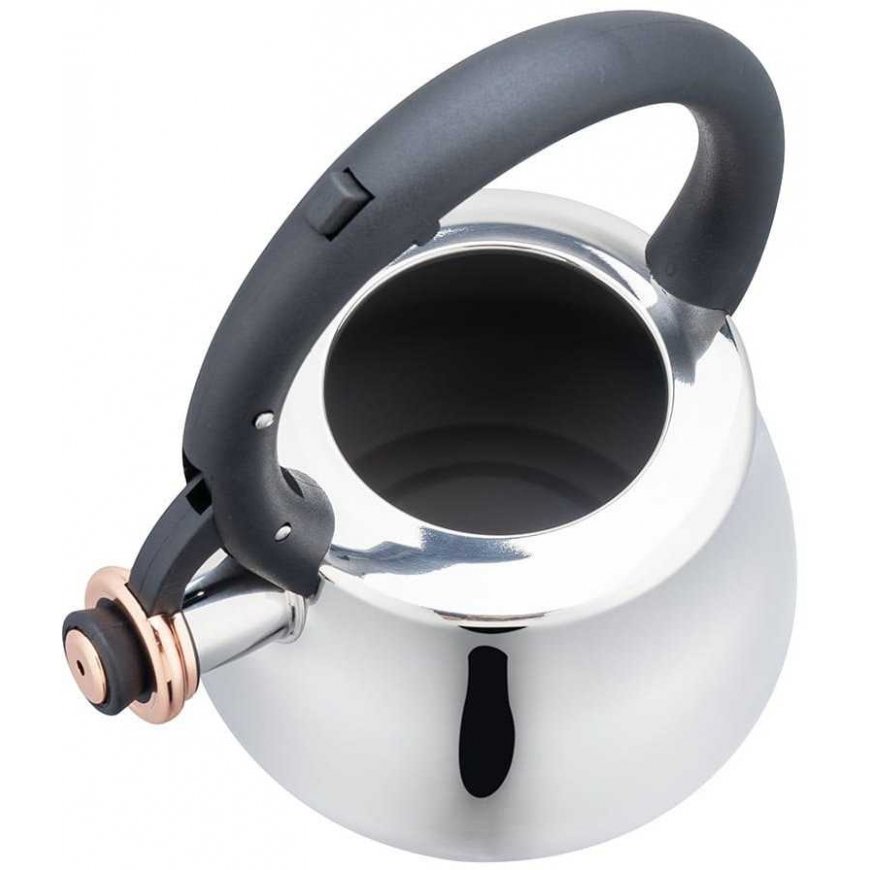 Kettle STALOWY NA GAZ 2.8L INDUCTION TRADYCYJNY KLAUSBERG KB-7776 Silver BŁYSZCZĄCY – 3