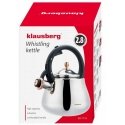 Vedenkeitin STALOWY NA GAZ 2.8L INDUCTION TRADYCYJNY KLAUSBERG KB-7776 Hopea BŁYSZCZĄCY