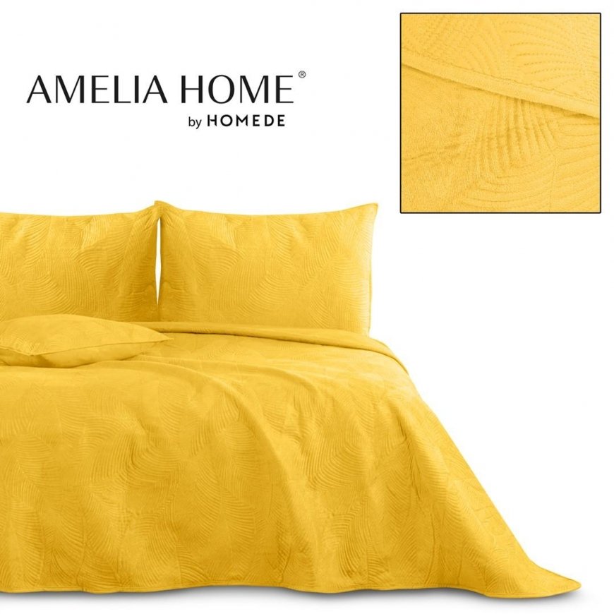 Bedspread AmeliaHome PALSHA 240x260 cm, color: yellow – 3