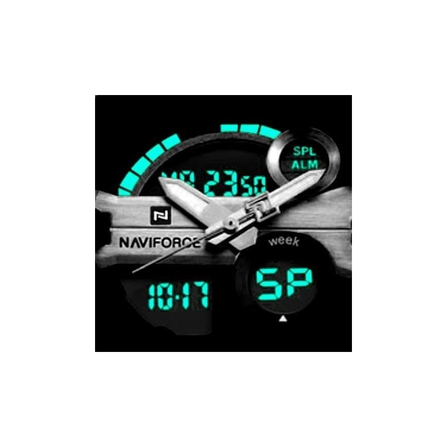 NAVIFORCE GLOCK MEN'S WATCH (zn039c) - black/red – 4