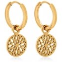 Troli Decent gold plated hoop earrings 2 in 1 VABRAE019G Troli Decent gold plated hoop earrings 2 in 1 VABRAE019G