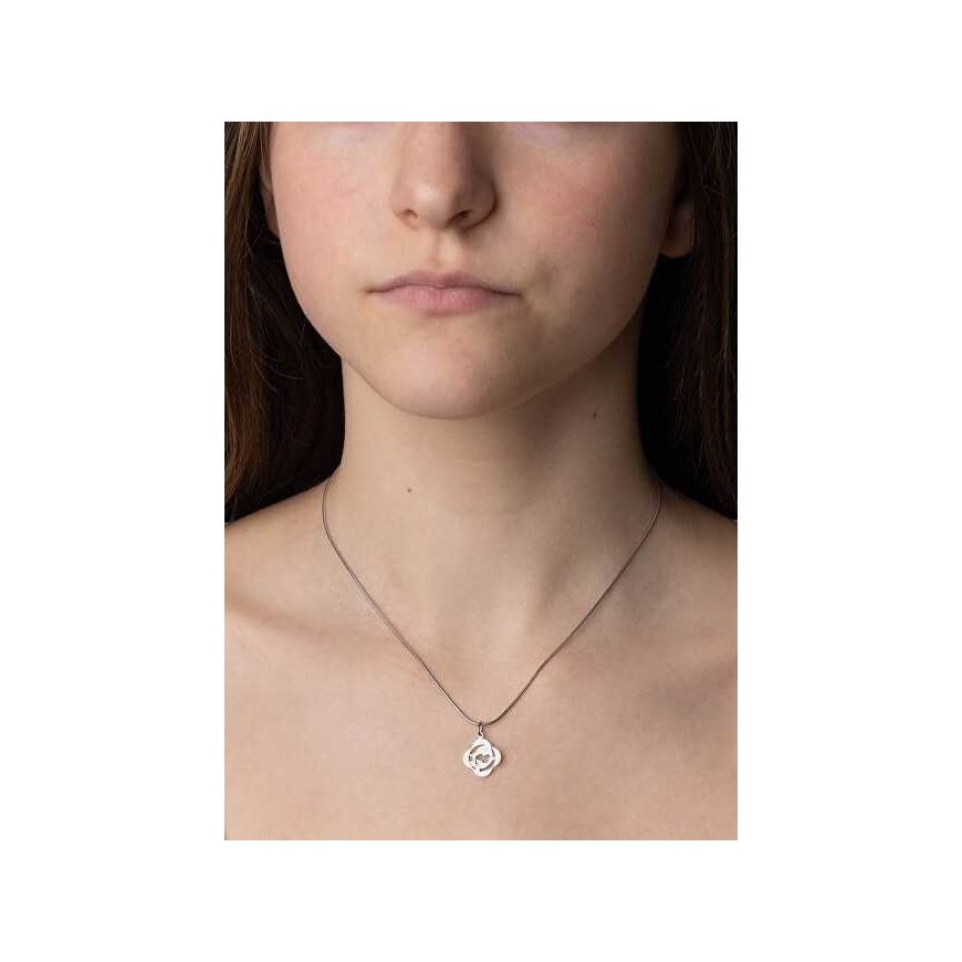 Silver pendant zodiac sign Pisces - four-leaf clover SILVEGOB10281S03 – 3