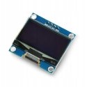 Oem OLED mėlynas grafinis ekranas 1.3" 128x64px I2C v2 - mėlyni simboliai Oem OLED mėlynas grafinis ekranas 1.3" 128x64px I2C v2 - mėlyni simboliai