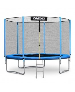 Trampoline with external net and ladder Neo Sport, 252 x 52 cm