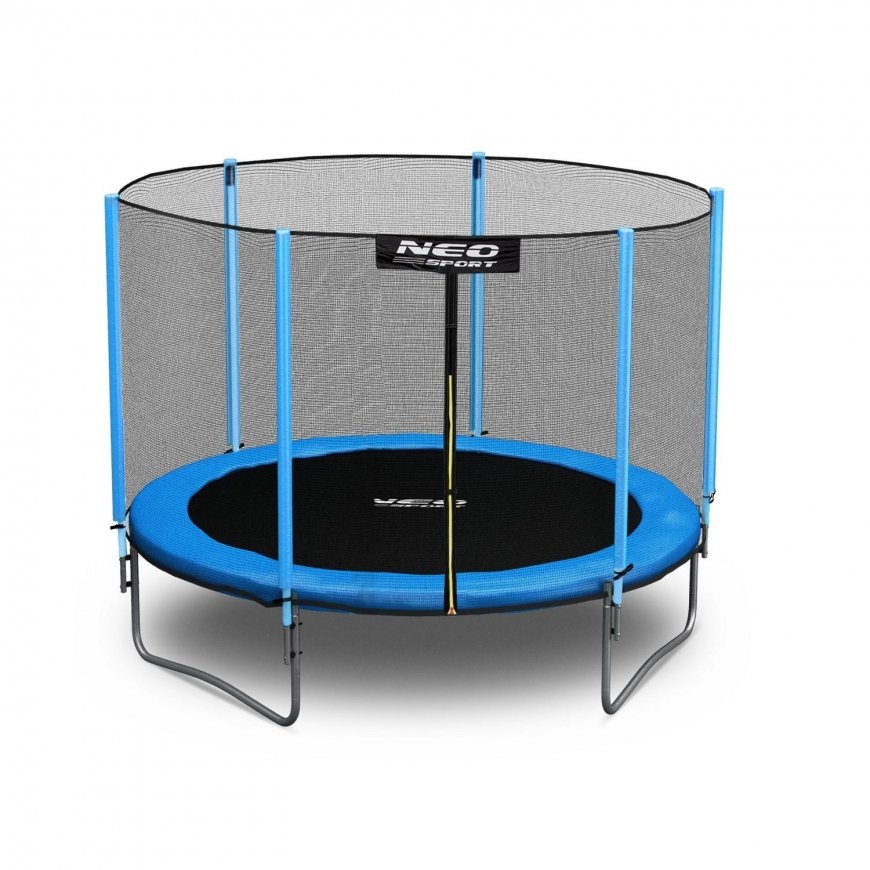 Trampoline with external net and ladder Neo Sport, 252 x 52 cm – 4