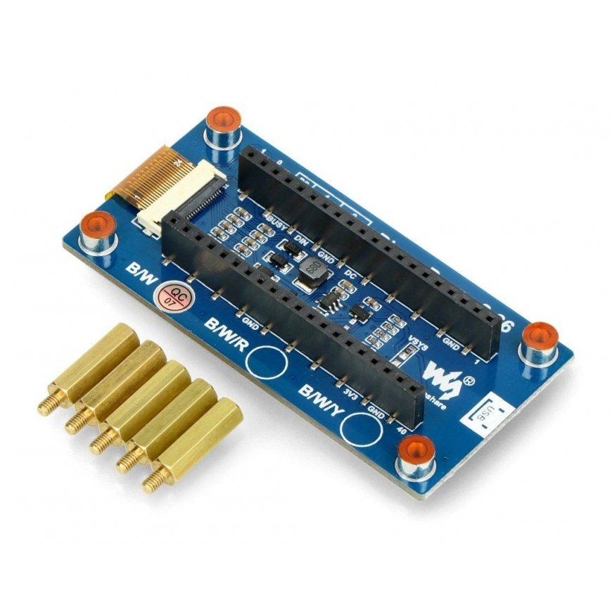 E-Paper E-Ink display 2.66'' 296x152px - SPI - 2 colors - Raspberry Pi Pico - Waveshare 20052 – 5