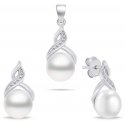 Brilio Silver Charming hopeinen helmikorusetti SET276W (korvakorut, riipus) Brilio Silver Charming hopeinen helmikorusetti SET276W (korvakorut, riipus)