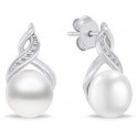 Brilio Silver Charming silver pearl jewelry set SET276W (earrings, pendant) Brilio Silver Charming silver pearl jewelry set SET276W (earrings, pendant)