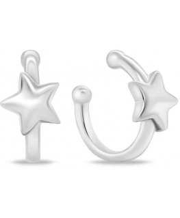 Brilio Silver Beautiful silver earrings Star EA784W