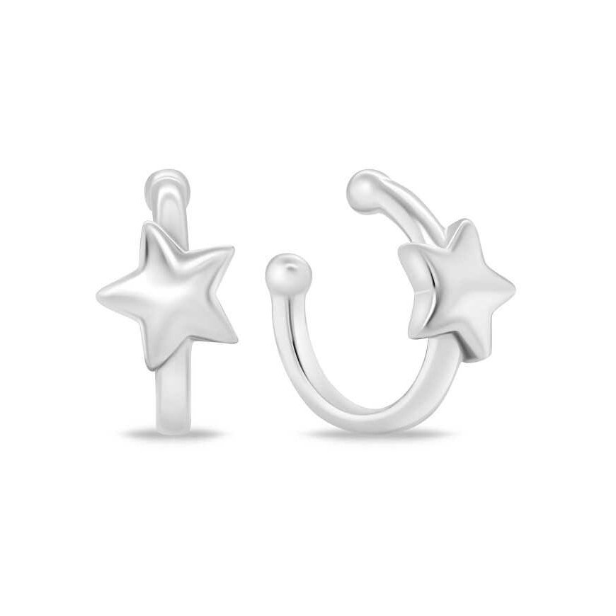 Brilio Silver Beautiful silver earrings Star EA784W