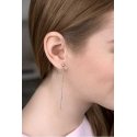 Troli Long steel earrings with elongated pendant Troli Long steel earrings with elongated pendant