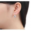 Troli Sparkling earrings with pink crystals Troli Sparkling earrings with pink crystals