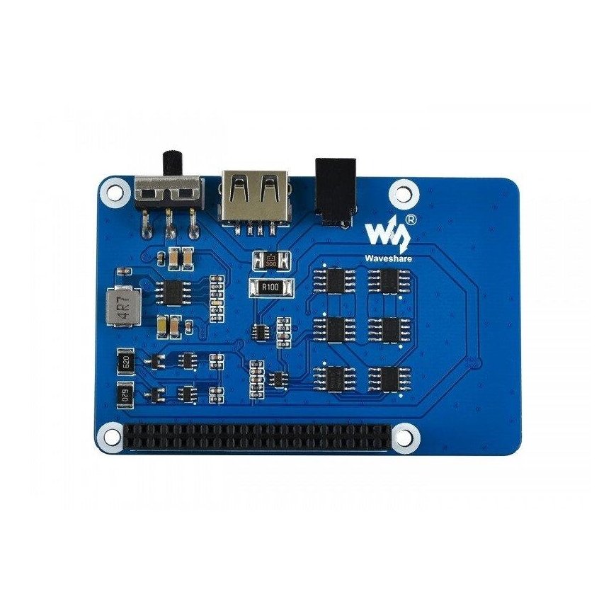 Keskeytymätön virtalähde UPS, virtalähde Raspberry Pille, 5V, Waveshare 18306 – 4