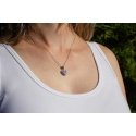 Agate Silver Sparkling Pendant with Zircons Heart AGH744 Agate Silver Sparkling Pendant with Zircons Heart AGH744